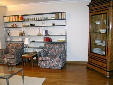 Zona salon con 2 sofas-cama individuales