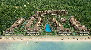 Disposici�n playa tropical, encabeze la esquina aparte 