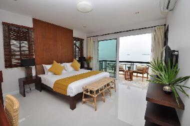 Dormitorio principal con vista de mar fant�stica