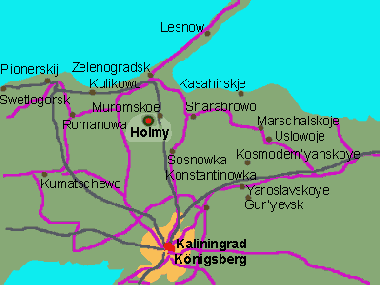 Cama y desayuno en Holmy (ehem. M�lsen) (Kaliningradskaya Oblast)Casa de vacaciones