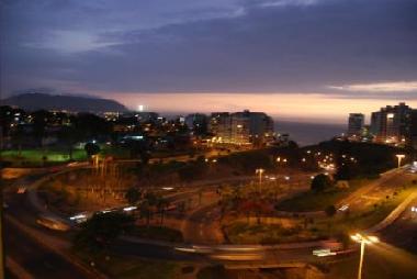 Vista al atardecer, desde el apartamento