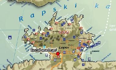 Apartamento de vacaciones en Lopar (Primorsko-Goranska)Casa de vacaciones