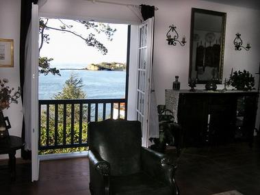 Vista de la sala de estar en “Sainte Barbe”