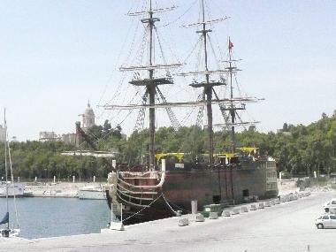 El Trinidad, copia de un barco del S. XVII
