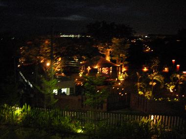 Vista de noche de apartamento