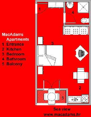 Cama y desayuno en Novalja (Zadarska)Casa de vacaciones