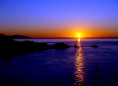 Puesta de sol Peones del Santo