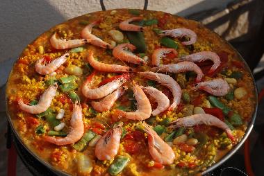 Sample a Paella evening or BBQ