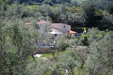 View from Casita Montana of Main house and Finca
