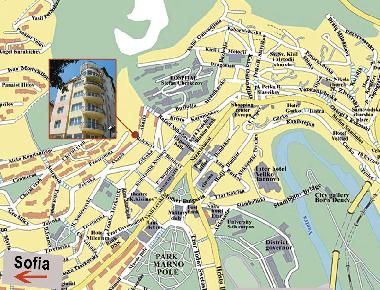 mapa de Veliko Tarnovo