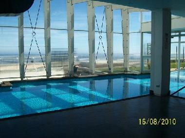 One of the 2 heated pools of the building