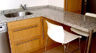 BARRA DE COCINA, FRIGOR�FICO A LA DERECHA Y LAVAVAJILLAS A LA IZQUIERDA DE LA FOTO