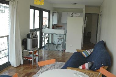 living room , futton sleeps 2,tv,dvd,stereo,small dining table with 4 chairs