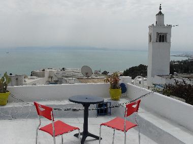 Cama y desayuno en sidi bou said (Tunis)Casa de vacaciones