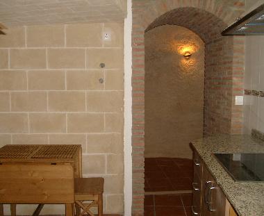 Cocina del apartamento A y cueva