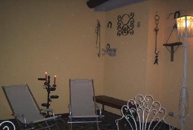 Terraza con vista al lago - nocturna - Verano