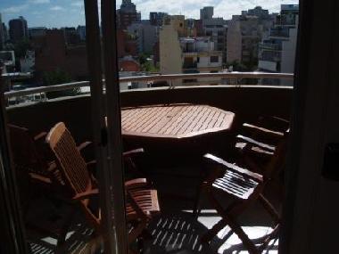 breakfast balcony at morning