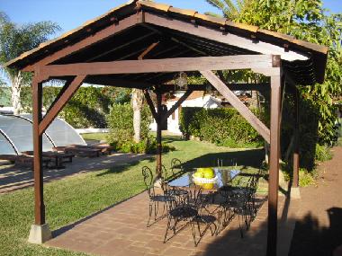 Dining at the gazebo El Picacho Teneriffa