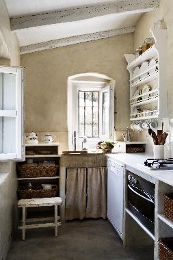 Cocina de la Casita de Piedra de la Vaqueria