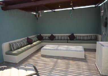 Terraza con sombra
