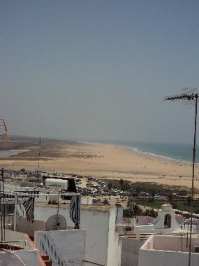 vistas a la desembocadura del rio salado
