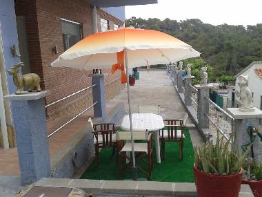 Terraza del apartamento de 12x2mts