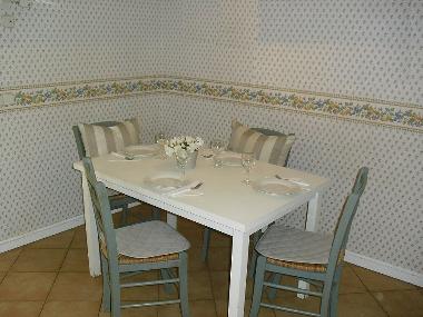 Table in the kitchen