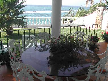 Terraza con vistas al mar