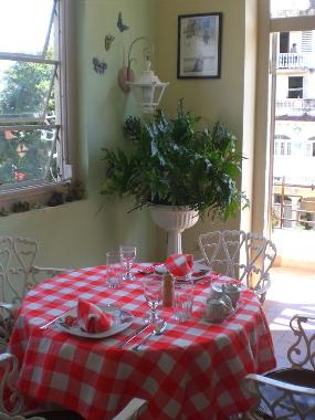 Terraza para desayunos y cenas