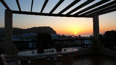 Amanecer desde la terraza