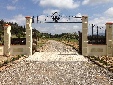 La entrada de Chteau Borie Neuve