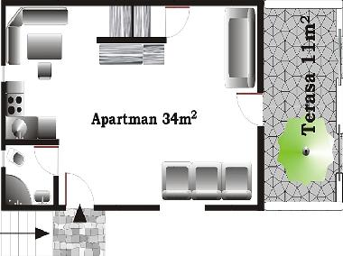 Apartamento de vacaciones en Tivat - Krasici (Montenegro)Casa de vacaciones