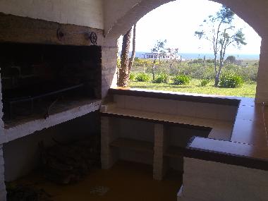 barbacoa con vistas al mar