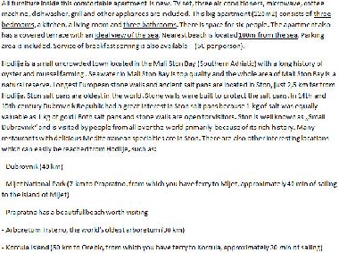 Apartamento de vacaciones en Hodilje (Dubrovacko-Neretvanska)Casa de vacaciones