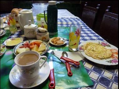Nuestros desayunos en el hostal Vista Park, con toda clase de cocinas tpicas Cubanas,con muchas var